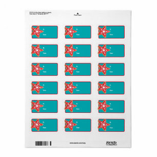 Star Cookies Noël Cadeau Étiquette