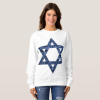 star de la séquence de david womens sweatshirt