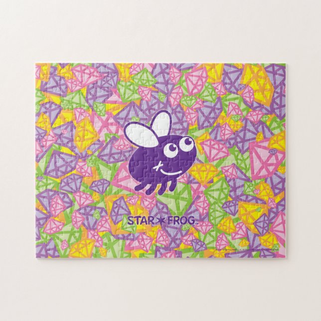 STAR*FROG™ volent et puzzle de gemmes (Horizontal)