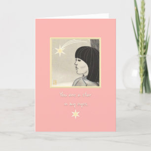 Star Girl Carte de remerciements