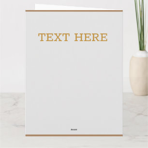 Star gold Flat Carte de remerciements