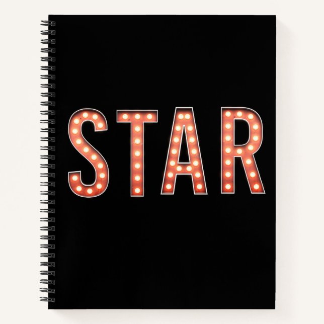 STAR Marquee Lights Spiral Carnet (Devant)