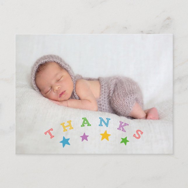 Star Merci | Photo Baby Merci Carte postale (Devant)