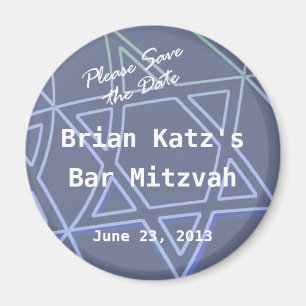 Star of David Round Magnet