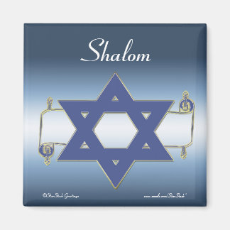 Star of David Scroll Magnet