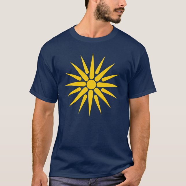 Star of Vergina (minimaliste) T-shirt (Devant)