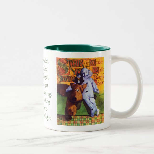 STAR OF WONDER Hunter Green Mug à deux tons (Droit)