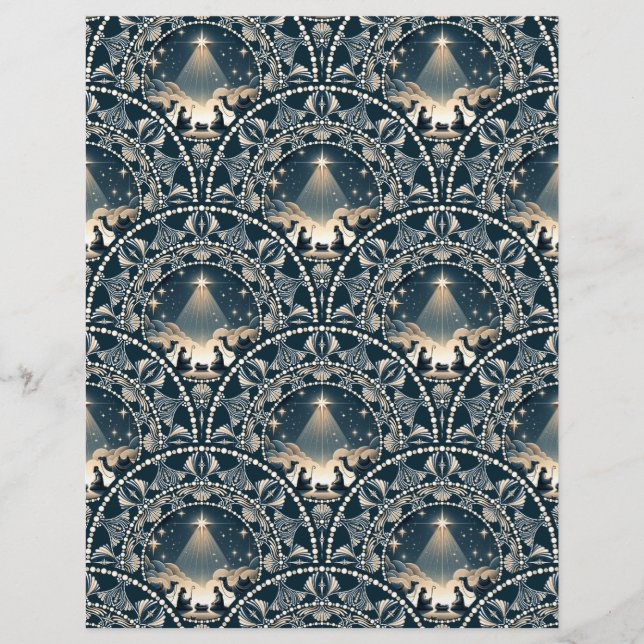 Star of Wonder Mandala Nativité Saint Jacques Art  (Devant)