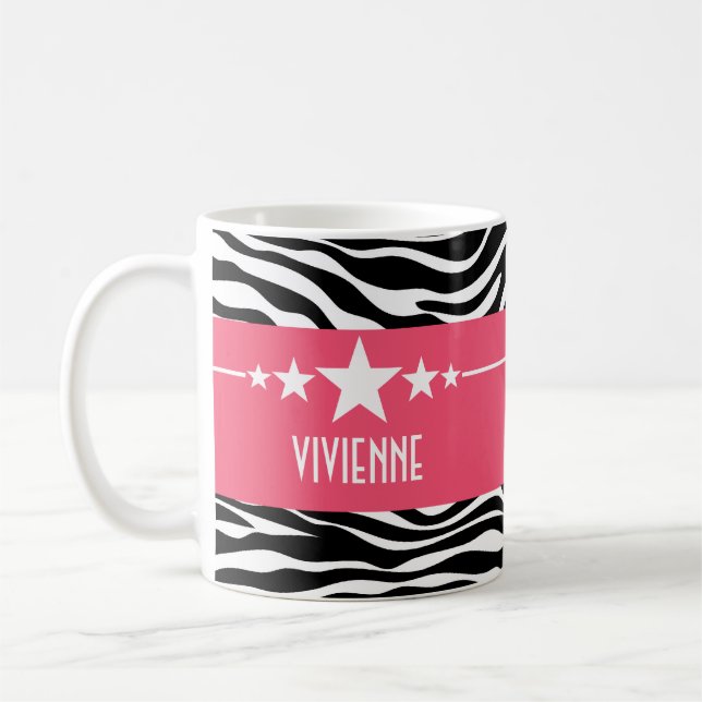 Star rose Sassy Zebra Mug (Gauche)