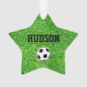 Star Soccer Joueur NOM Ball Green Field Sports