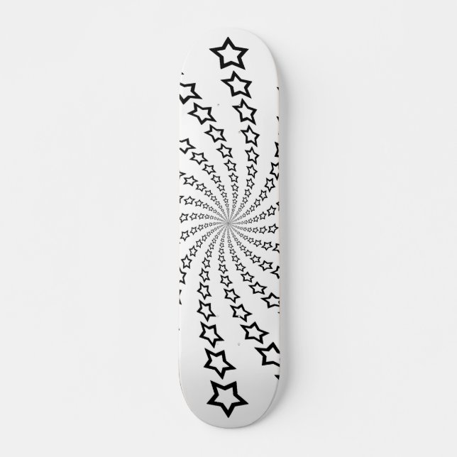 Star Spiral : Black Stars : Skateboard (Devant)