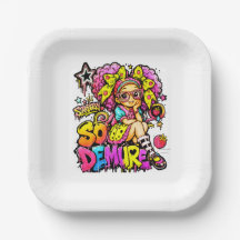 StarBerry™ | So Demure™ Assiette en Papier pour Fê