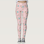 Starbursts Pink Iconique Leggings<br><div class="desc">Ce Pink Iconic Atomic Starbursts Leggings motif présente des étoiles atomiques emblématiques. C'est vrai ! L'ancienne école, l'arrière - plan de couleur rose Première dame avec des taches d'or est la toile de fond parfaite pour le céleri turquoise, apaisant et kitsch cercles de couleur vert poire. Les taches de couleur...</div>