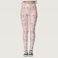 Starbursts Pink Iconique Leggings