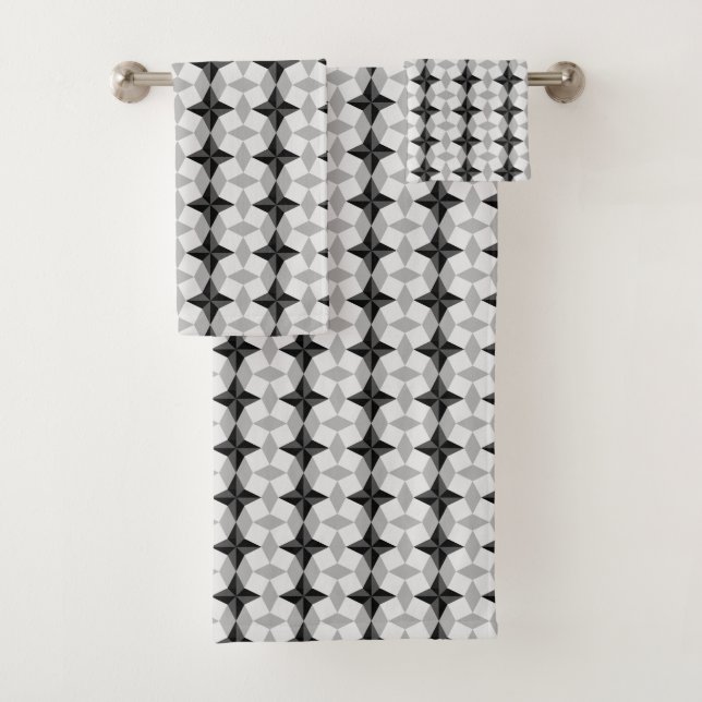 Starbust noir et gris et Motif Rhombus (En situation)