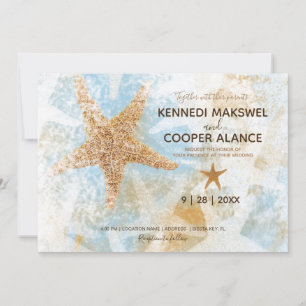 Starfish Beach Faire-part de mariage Côtier Thémat