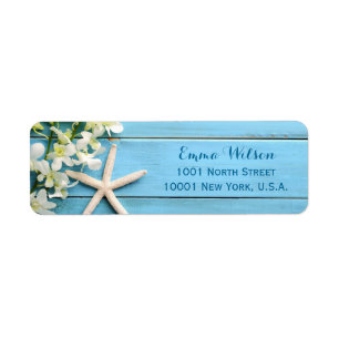 Starfish Beach Retourner les étiquettes d'adresse 