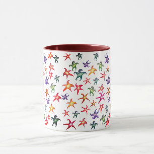Starfish Colorful Sea Stars Mug Motif