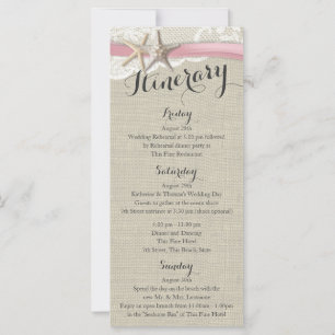 Starfish et dentelle Rustic Beach Mariage Itinérai