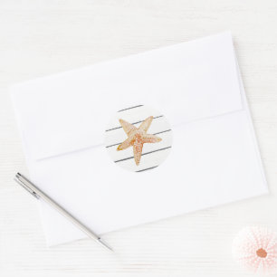 Starfish Peinture Shiplap Beach Party Stickers