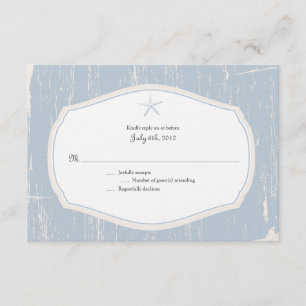 Starfish Rustic Beach Wedding RSVP
