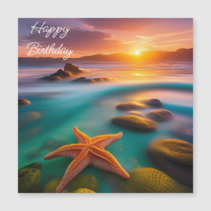 Starfish sur la plage à Dawn