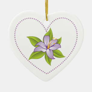 Stargazer lilas violet lily ornement personnalisé