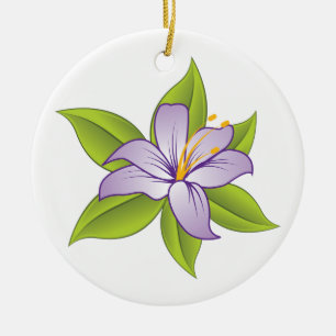 Stargazer lilas violet lily ornement personnalisé