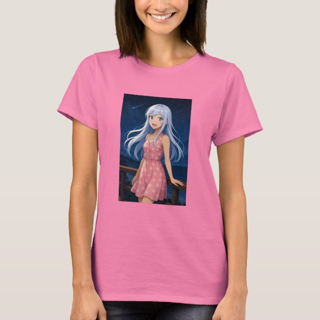 Starlight Nova – Vœu sur le T-Shirt Wave (Devant)