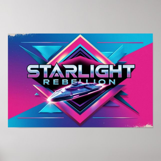 Starlight Rebellion Retro Pop Culture Poster (Devant)