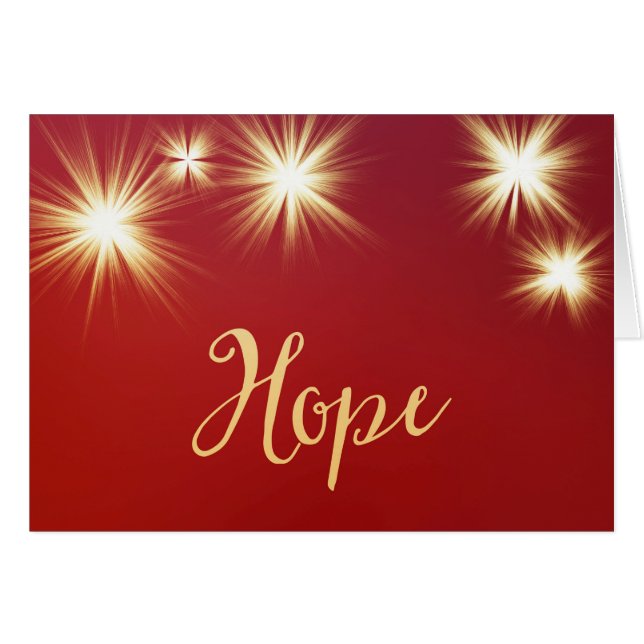Starlit Hope Greeting Card (Devant horizontal)