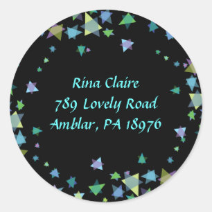 Starof David Jewish REPY RETURN étiquettes autocol