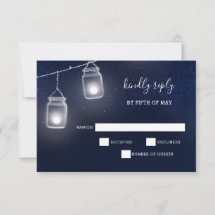 Starry ciel mason jarres invitations de mariage rs