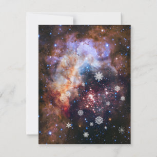 Starry Nebula Nebula Carte de Noël personnalisable