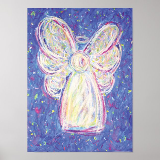 Starry Night Angel Art Imprimer Poster (Devant)