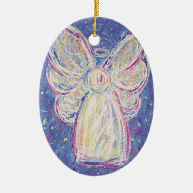Starry Night Angel Art Vacances Ornements (Devant)