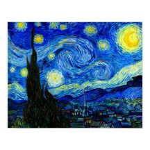 Starry Night by Van Gogh Art Poster Imprimer
