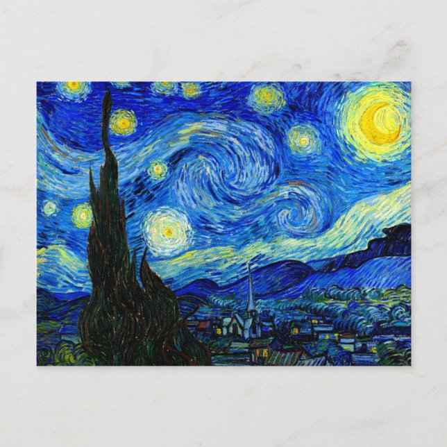 Starry Night by Van Gogh Fine Art Carte postale (Devant)