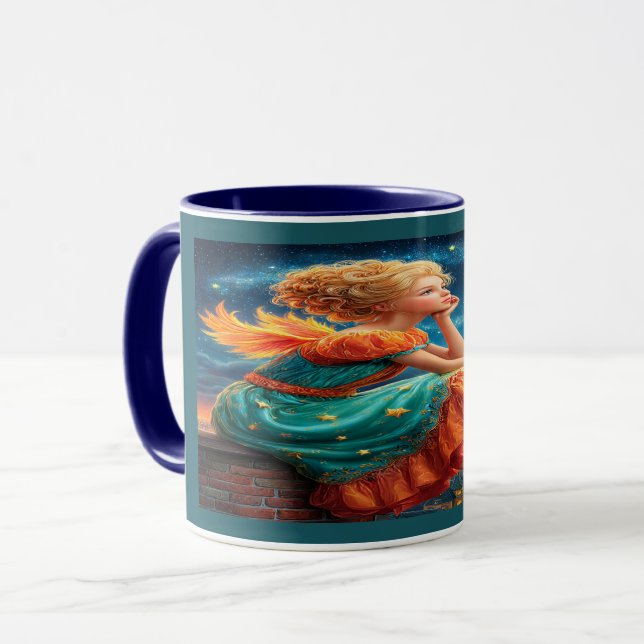 Starry Night Dreaming Fairy Magical Mug (Devant gauche)