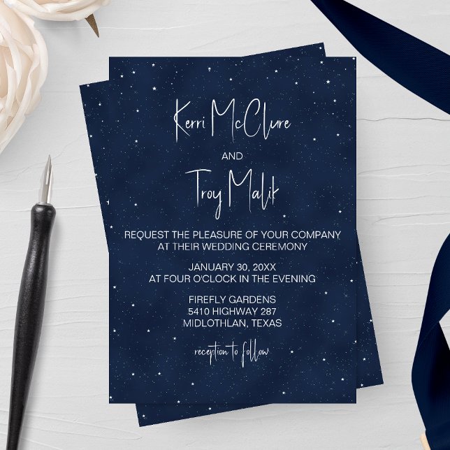 Starry Night Faire-part de mariage (Créateur téléchargé)