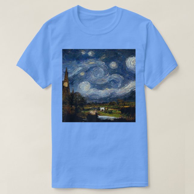 Starry Night John Constable Premium T-shirt (Design devant)