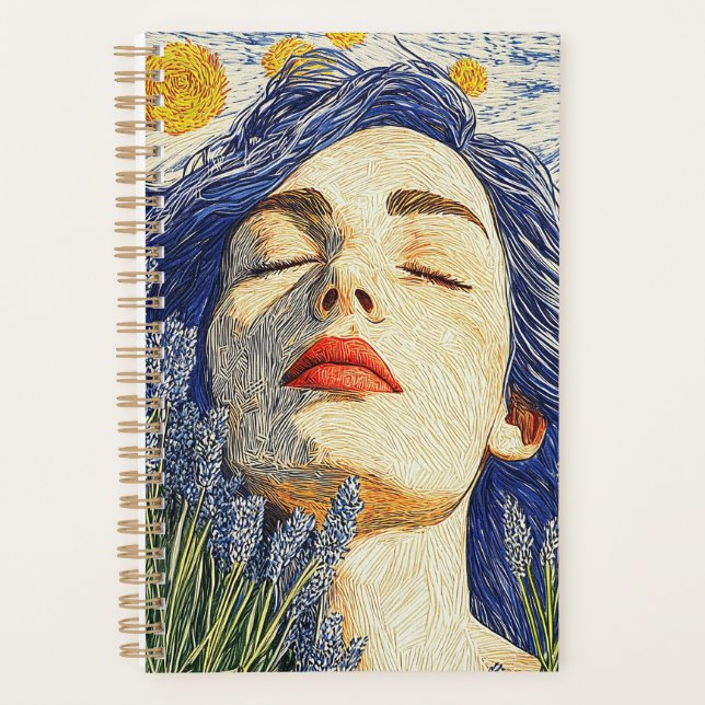 Starry Night Lavender Dream Femme Texturée (Devant)