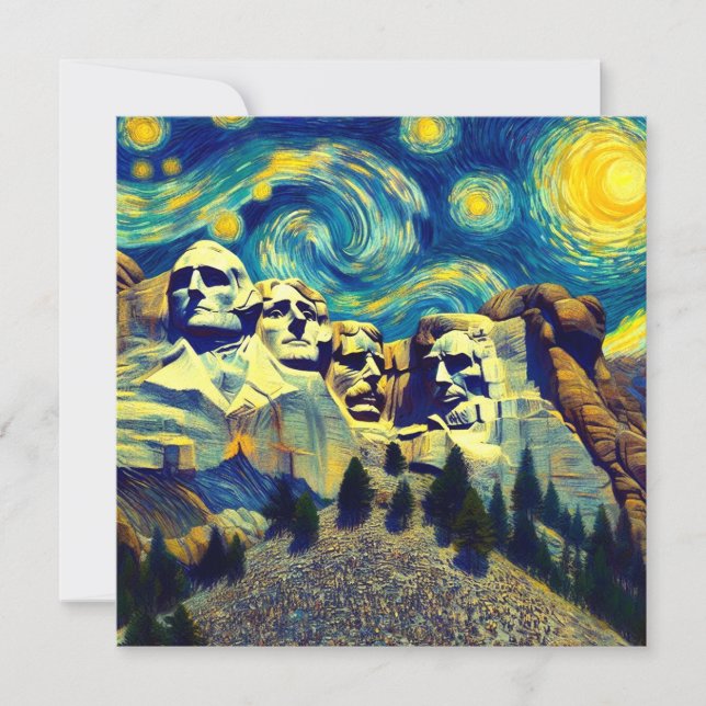 Starry Night Mt. Rushmore Dakota du Sud (Devant)