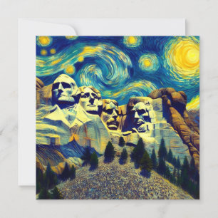 Starry Night Mt. Rushmore Dakota du Sud