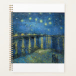 Starry Night Over the Rhone by Vincent van Gogh<br><div class="desc">Vincent Willem van Gogh (Dutch: [ˈvɪnsɛnt ˈʋɪləɱ vɑŋ ˈɣɔx] (listen);[note 1] 30 March 1853 – 29 July 1890) was a Dutch Post-Impressionist painter who posthumously became one of the most famous and influential figures in the history of Western art. In a decade, he created about 2, 100 artworks, including around...</div>