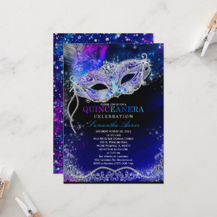 Starry Night Quinceanera Thème Invitations