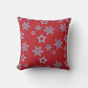 Starry Night Snowfall Coussin