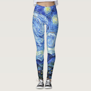 Starry Night Van Gogh sur tous les leggings imprim