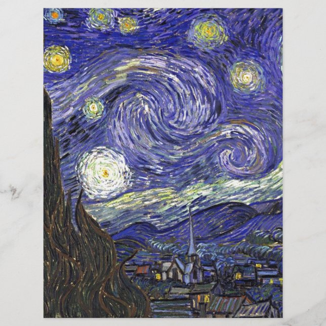 Starry Night, Vincent Van Gogh. (Devant)