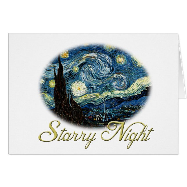 Starry Night, Vincent Van Gogh. (Devant horizontal)